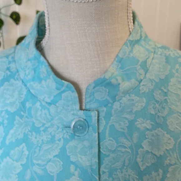 DIALOUGE BLUE SZ 1X WAIST SUIT COAT - Picture 5 of 11